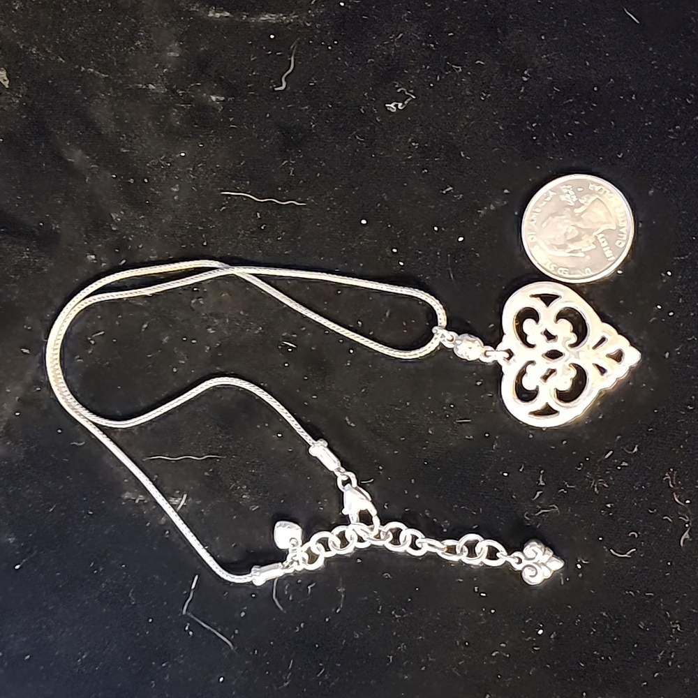 Brighton Heart Necklace Silver